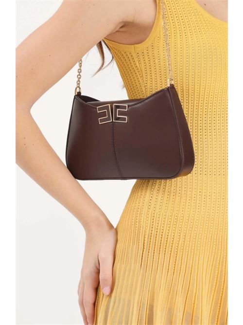 Borsa a spalla con dettaglio logo ELISABETTA FRANCHI | BS93A61E2.644